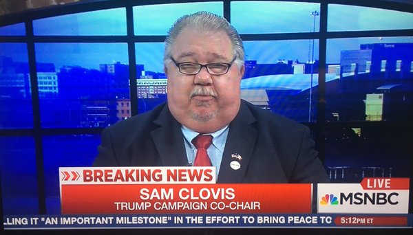 MarkAgee's tweet photo. I know this doesn't make sense but Sam Clovis looks how a tuba sounds https://t.co/R1qEg1DEe8