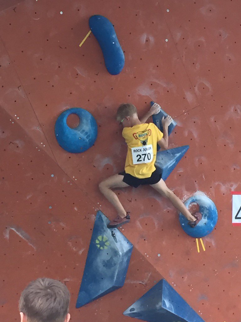 Arco bouldering round. Tom Steele and I in 12th and 14th place. Now 2 days off 😀@ReadingClimb @big rock climbing