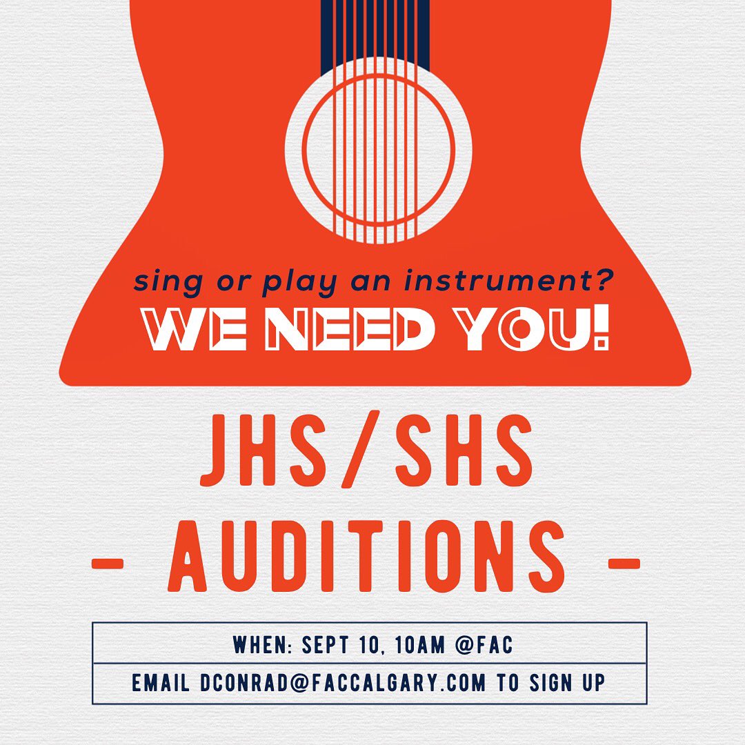 shsfac's tweet photo. We need you! If you sing or play and instrument and want to get involved, email dconrad@faccalgary.com to set up an audition @faccalgary https://t.co/zFBefDqVn4