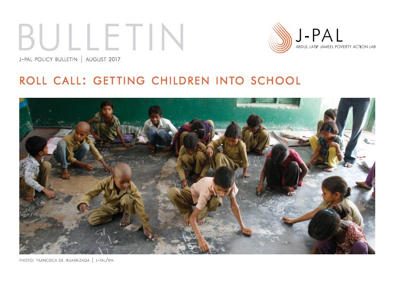 JPAL's tweet photo. Our latest overview of RCTs in #education (school attendance and enrollment): https://t.co/AWxaRAmbD5 https://t.co/NPoTHeU2P2