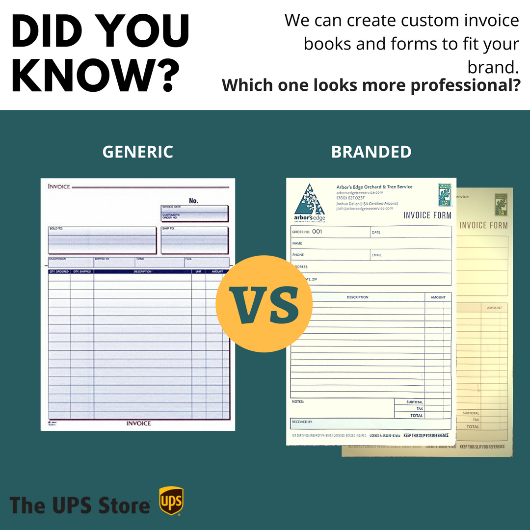 TheUPSStore5637's tweet photo. Yes, we can help your business maintain its professional look all the way through the sales process. #smallbusinesstools #wecanprintthat https://t.co/pFRCrFr3CZ