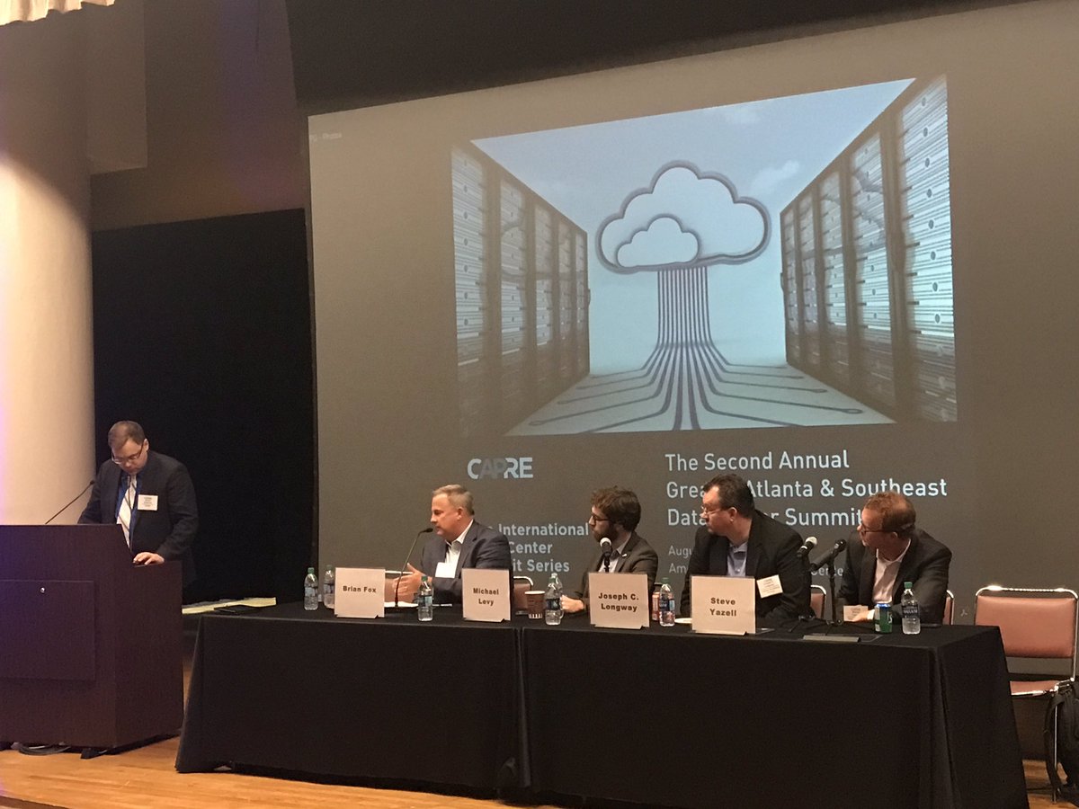 The panel @CapRateEvents talking about the biggest impact to the #network and #datacenter - #security and #cloudconnectivity are top of mind