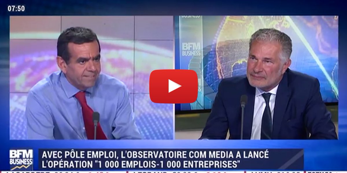 OBS_COMMEDIA's tweet photo. Présentation de l’opération #1000emplois1000entreprises sur @bfmbusiness @ssoumier https://t.co/csh4d64kxb via @OBS_COMMEDIA @poleemploi_75 https://t.co/CtOHJWzAdq