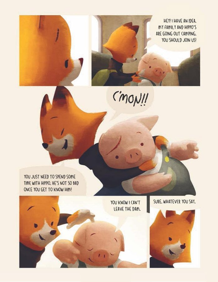 Catsuka on X: Preview of “The Dam Keeper” comic-book by Robert