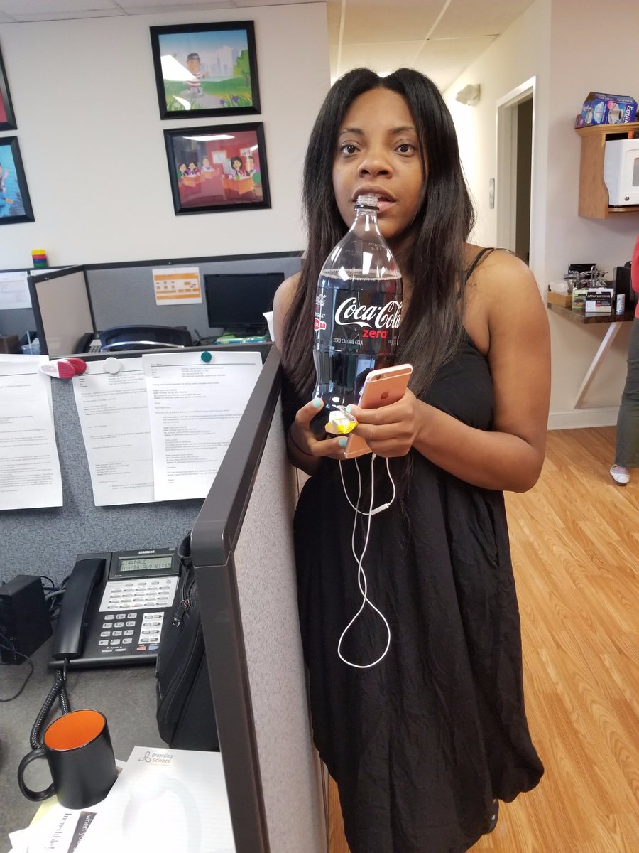 brandingscience's tweet photo. Watch the finals as we "celebrate" the discontinuation of #CokeZero by seeing which #BrandingScience star can drink 2-liters fastest https://t.co/Y6biq2L5qf