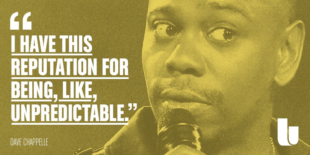 Happy 44th birthday to comic legend Dave Chappelle!      