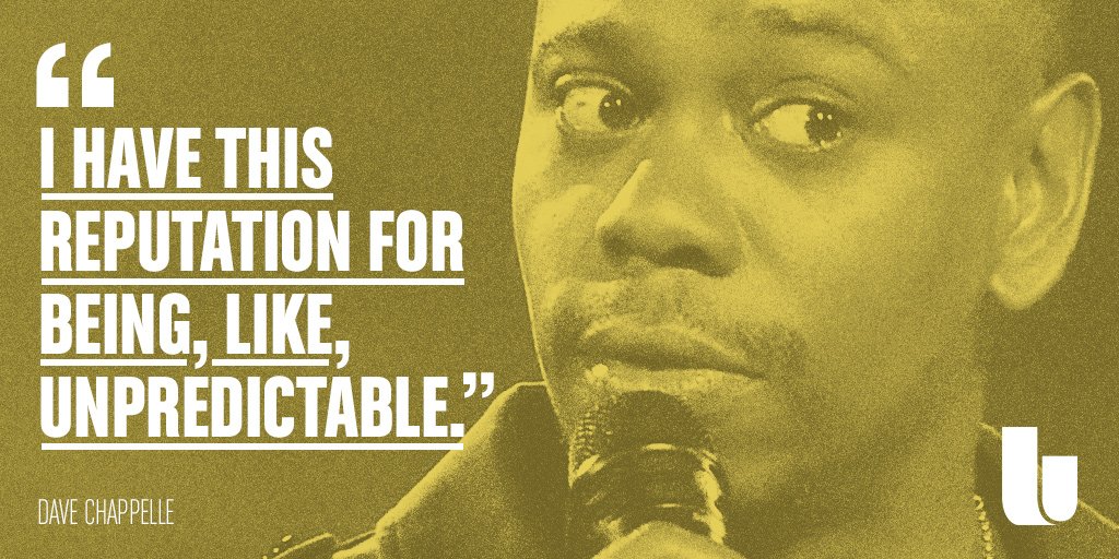 Happy 44th birthday to comic legend Dave Chappelle!      