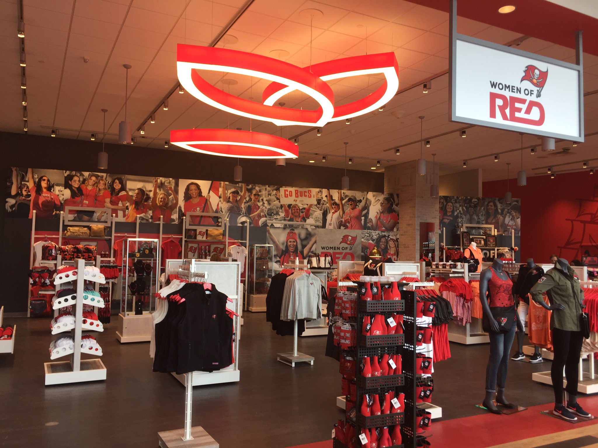 Tampa Bay Buccaneers on X: The all-new Buccaneers Team Store at  @RJStadium! Unbelievable with more than 2,000 unique items, from jerseys to  #WomenofRED to #BucsSquad!  / X