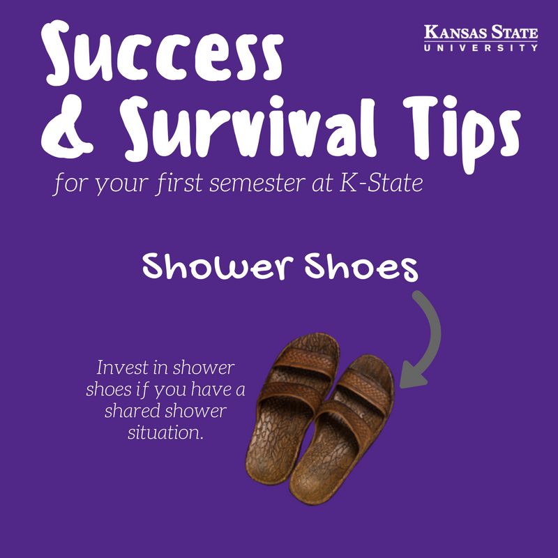 KState's tweet photo. Shower shoes really are fashionable. https://t.co/lyv9CpQ0mh