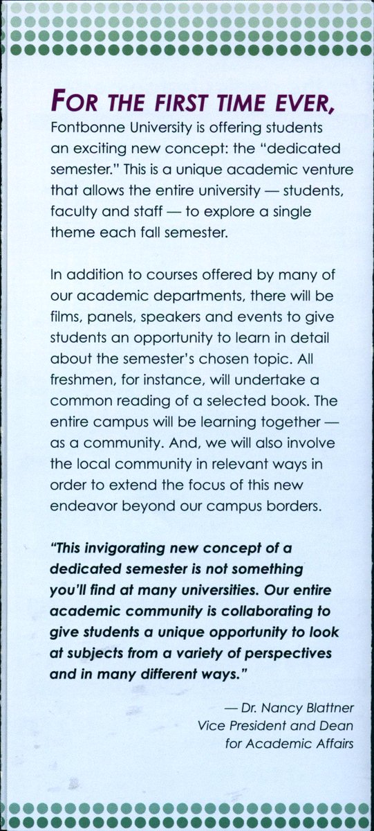 TaylorLibr_CBS's tweet photo. #DedicatedSemester brochure c. 2008! #tbt https://t.co/wbY5qwgFA7 https://t.co/SQUf8jdi97