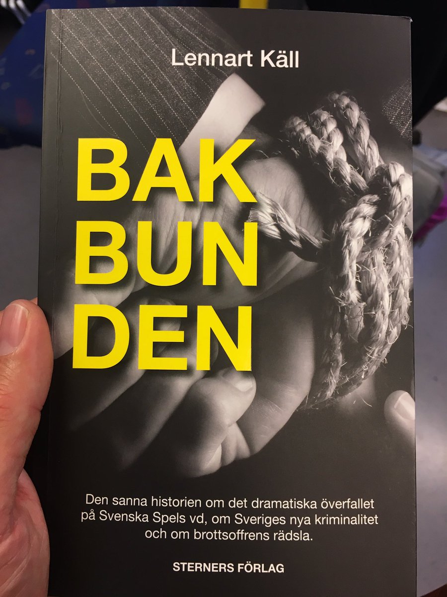 Rykande färskt från tryckpressarna. Lennart Käll följer upp sommarpratet med boken #Bakbunden