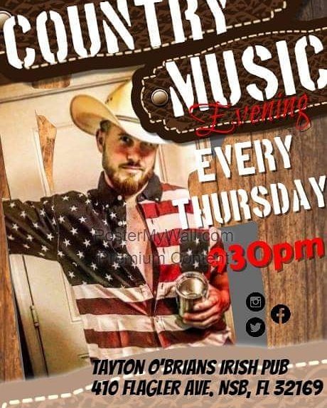 TaytonOBrians's tweet photo. Live country music Thursday 9pm https://t.co/lKJHwMPwmy