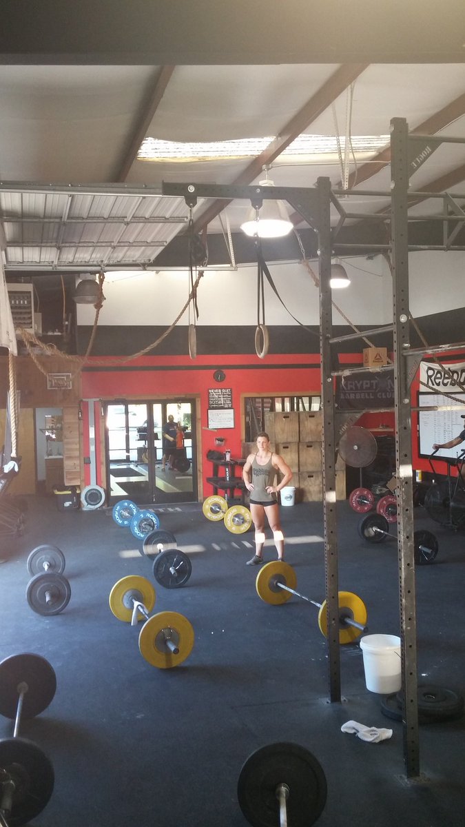 A girl and her class...  Coach Kelley awaiting her 6pm students!  #Kryptonstrong