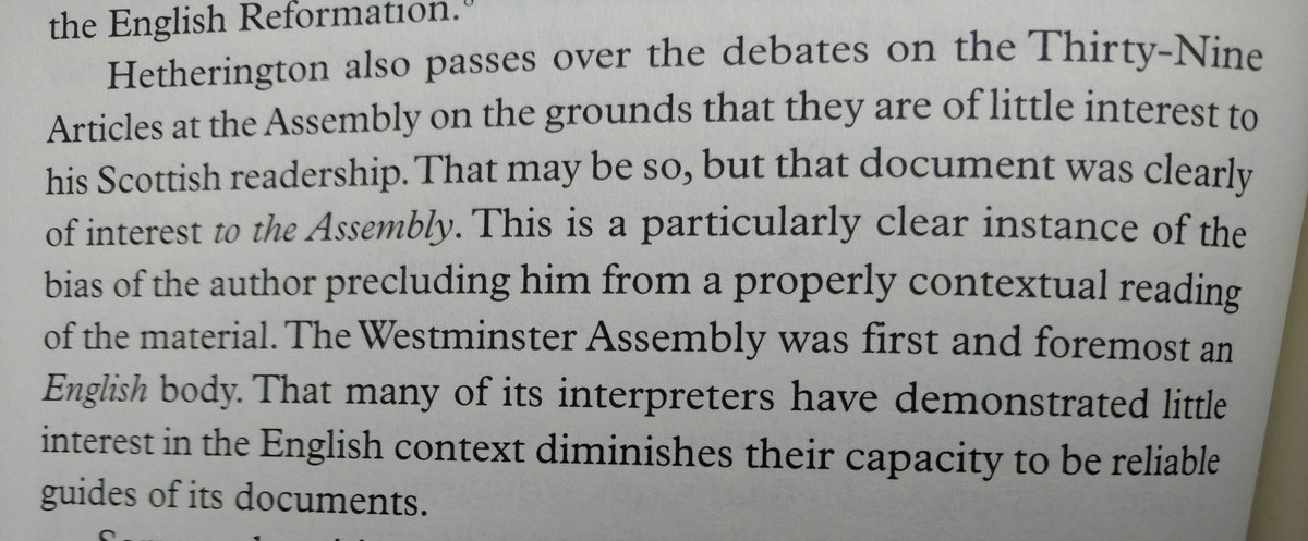 idotf's tweet photo. Good to remember the #WestminsterAssembly was an English body, see Letham's comments from his book on the Assembly. @RevBeckmann https://t.co/2t5tVPomSP