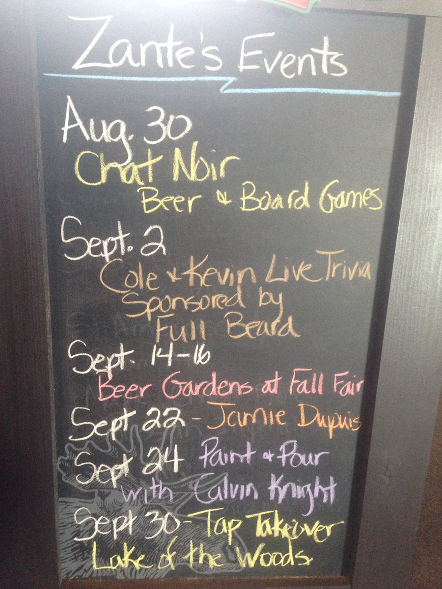 ZantesBarGrill's tweet image. Events and beer! #stackbrewing #sawdustcitybrewing #lakeofthewoods #muskokabrewery