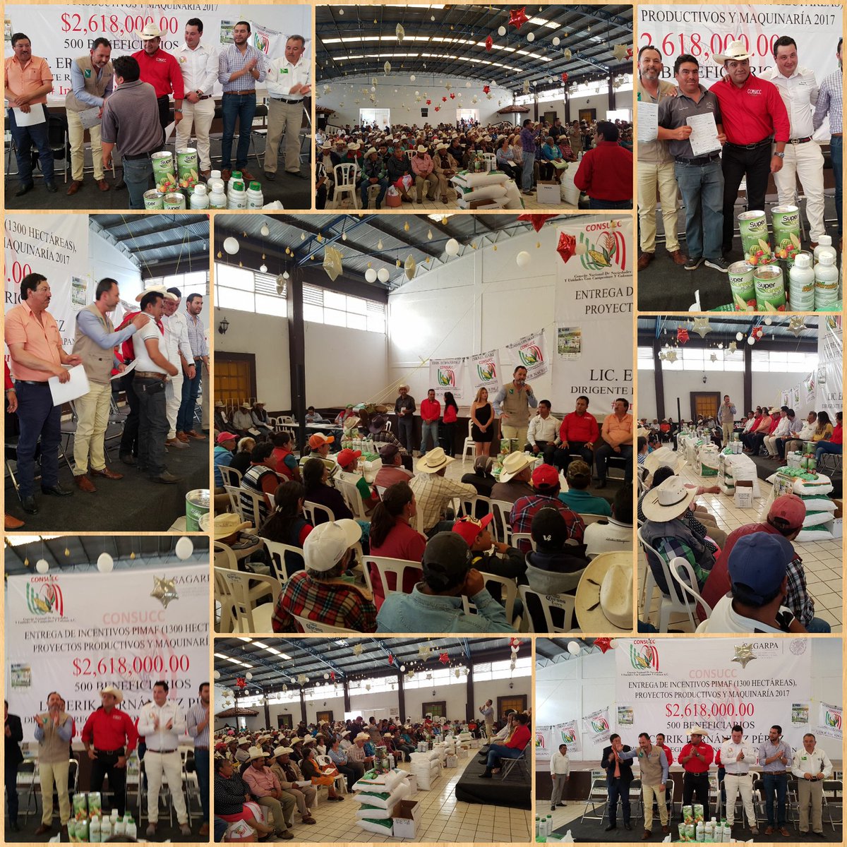 SADERPue's tweet photo. Participamos con la CONSUCC en la entrega de incetivos que destina el @gobmx a beneficio de 500 productores en Chignahuapan. #SAGARPAPue https://t.co/HgZphJKO2H