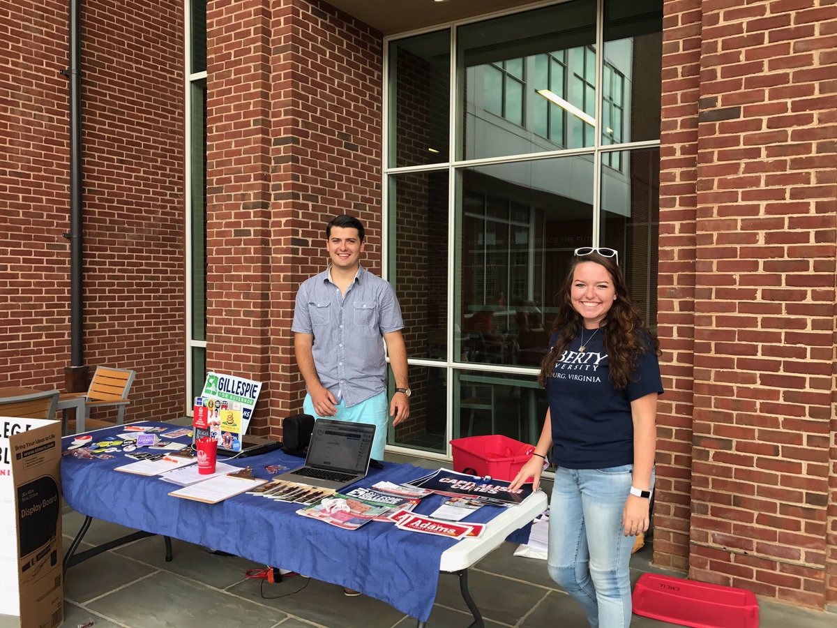CRLU71's tweet photo. Don't forget to stop by our tabke tomorrow from 4-8!
#collegerepublicans #CRLU #freedom #LibertyUniversity #republican #conservative https://t.co/wy9BQTd3v2