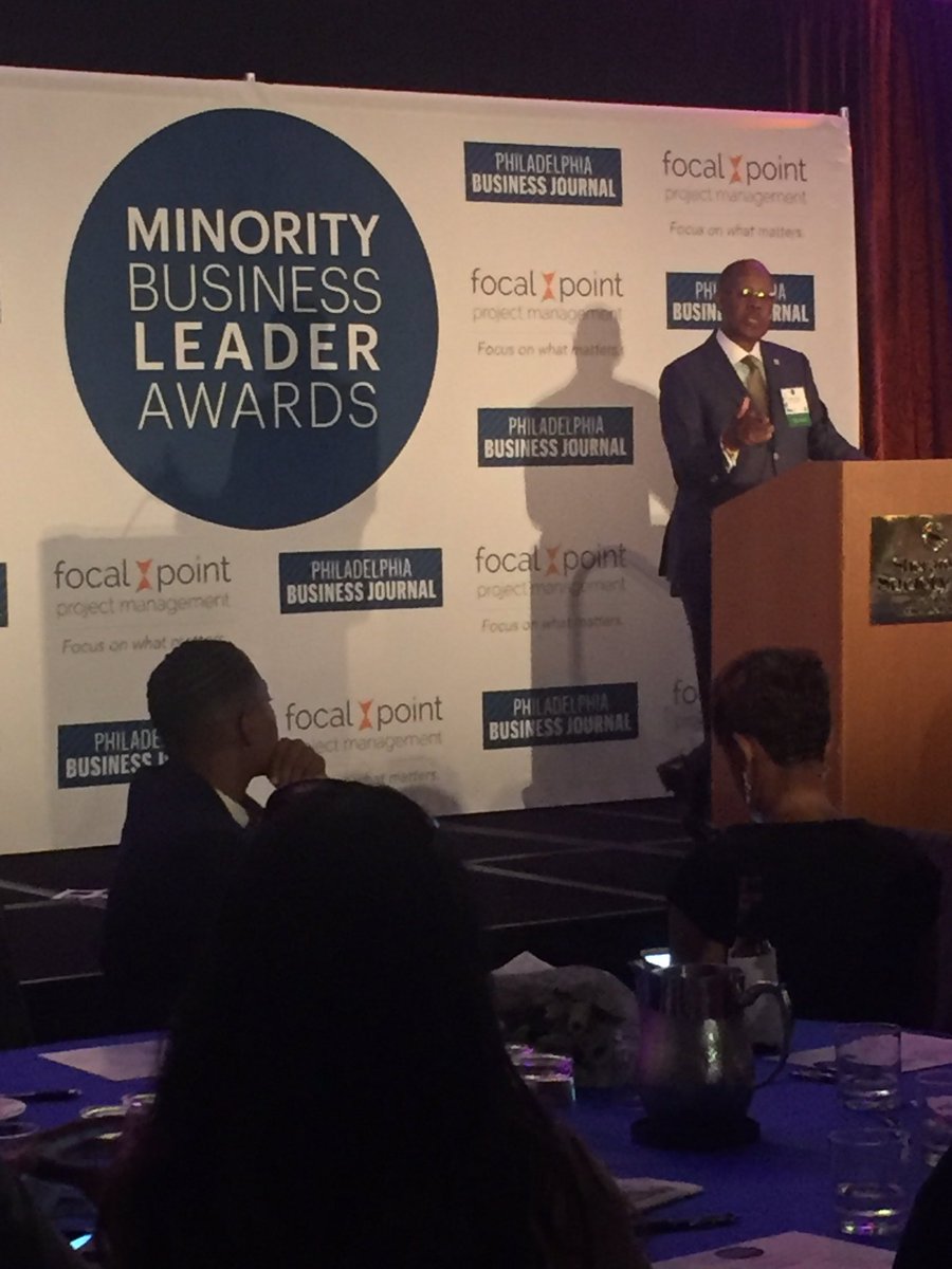 PHLBizEvents's tweet photo. @cityofphilly Director of Commerce, Harold T. Epps speaks to #pbj2017mbla guests https://t.co/WjNznUhdMV