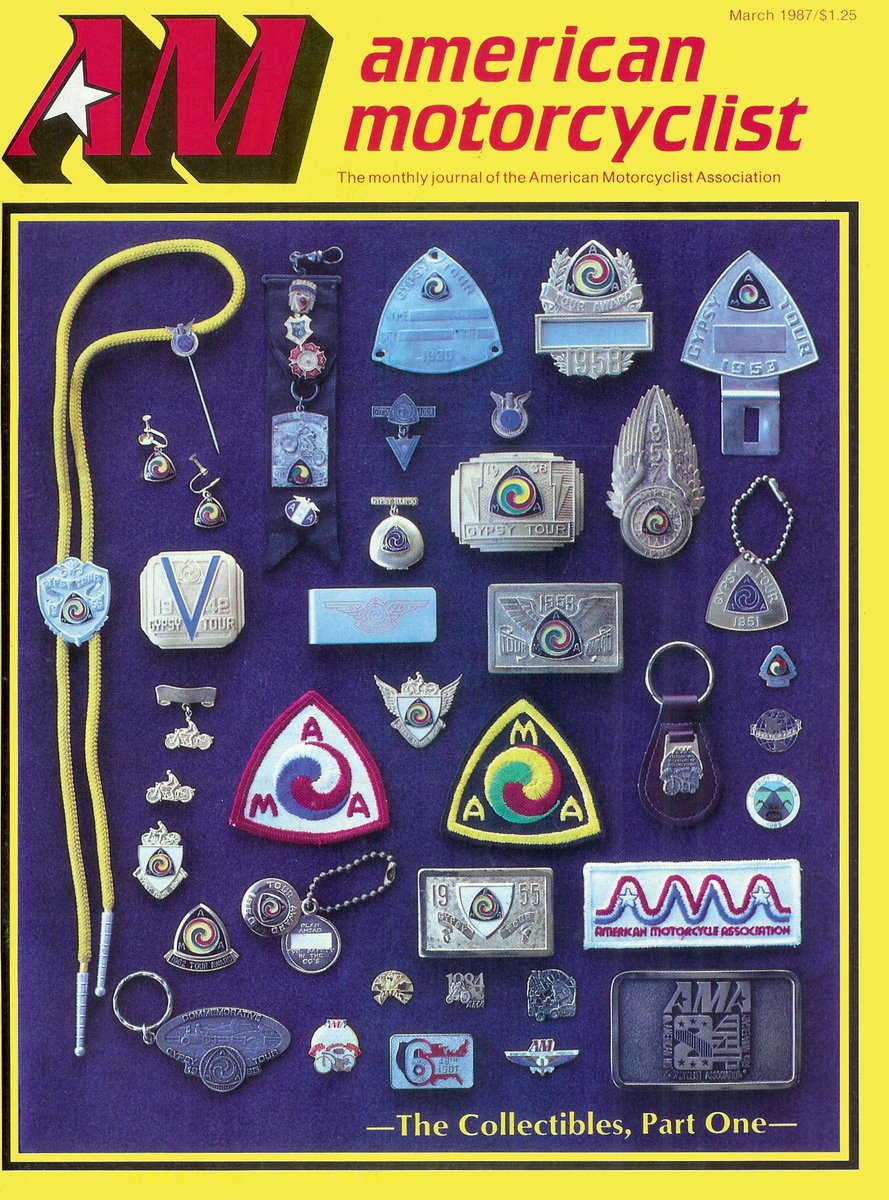 ama_riding's tweet photo. #Throwback to this 1987 issue of #AmericanMotorcyclist! #AMAmembers - What year AMA pin did you earn in 2017? https://t.co/MJYfRJT820
