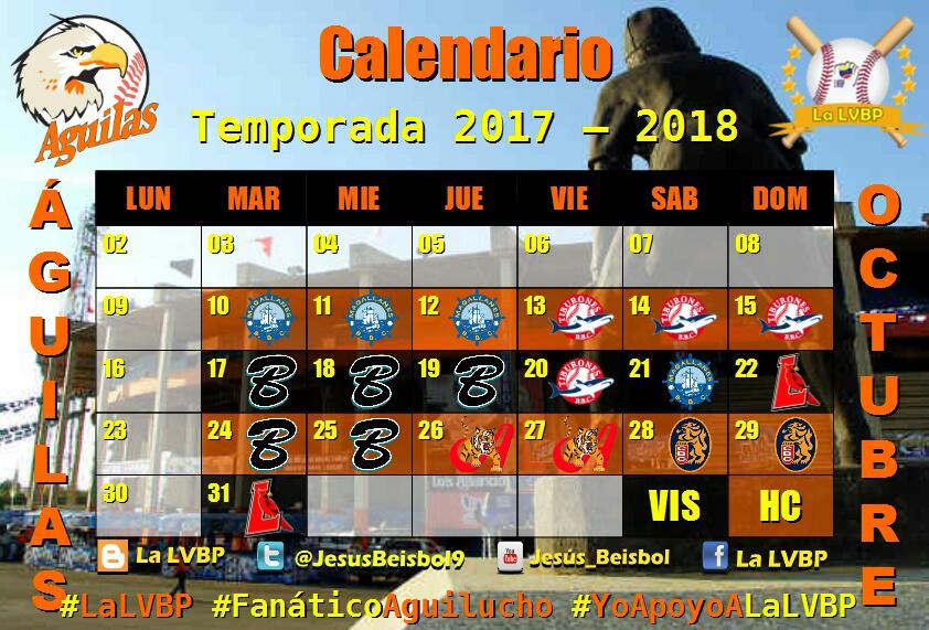 Calendario Aguilas Del Zulia 2017-2018 DIB5YDtXYAATA1c