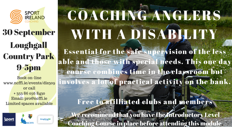 Coarse Fish Ireland (@ncffi) on Twitter photo One day course provides the support & knowledge required to coach anglers with a disability. Free to Ulster affiliated members <a href="/AnglingNI/">Angling NI</a> One day course provides the support & knowledge required to coach anglers with a disability. Free to Ulster affiliated members <a href="/AnglingNI/">Angling NI</a>
