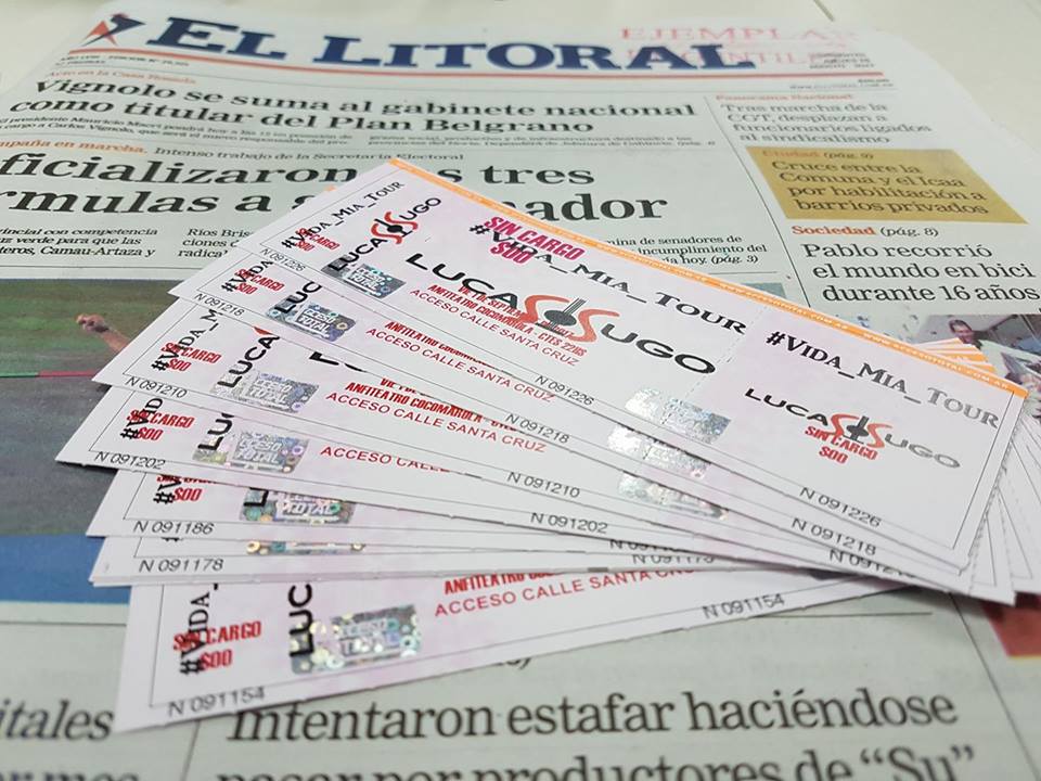 DiarioElLitoral's tweet photo. 🙌 ¿Querés ir a ver a @lucas_sugo? 🤔 Seguinos, dale RT 🔁 y dejá tus últimos tres dígitos de DNI para participar  | https://t.co/w34jDVSarY https://t.co/bEcijNtYs4