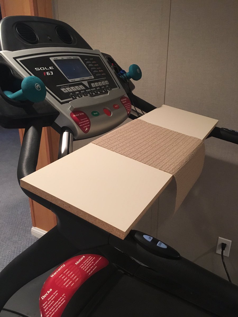 lrosepage's tweet photo. I came downstairs to run and this is what my parents have done with the treadmill #housebuildingproblems π https://t.co/dsHGozDtFG