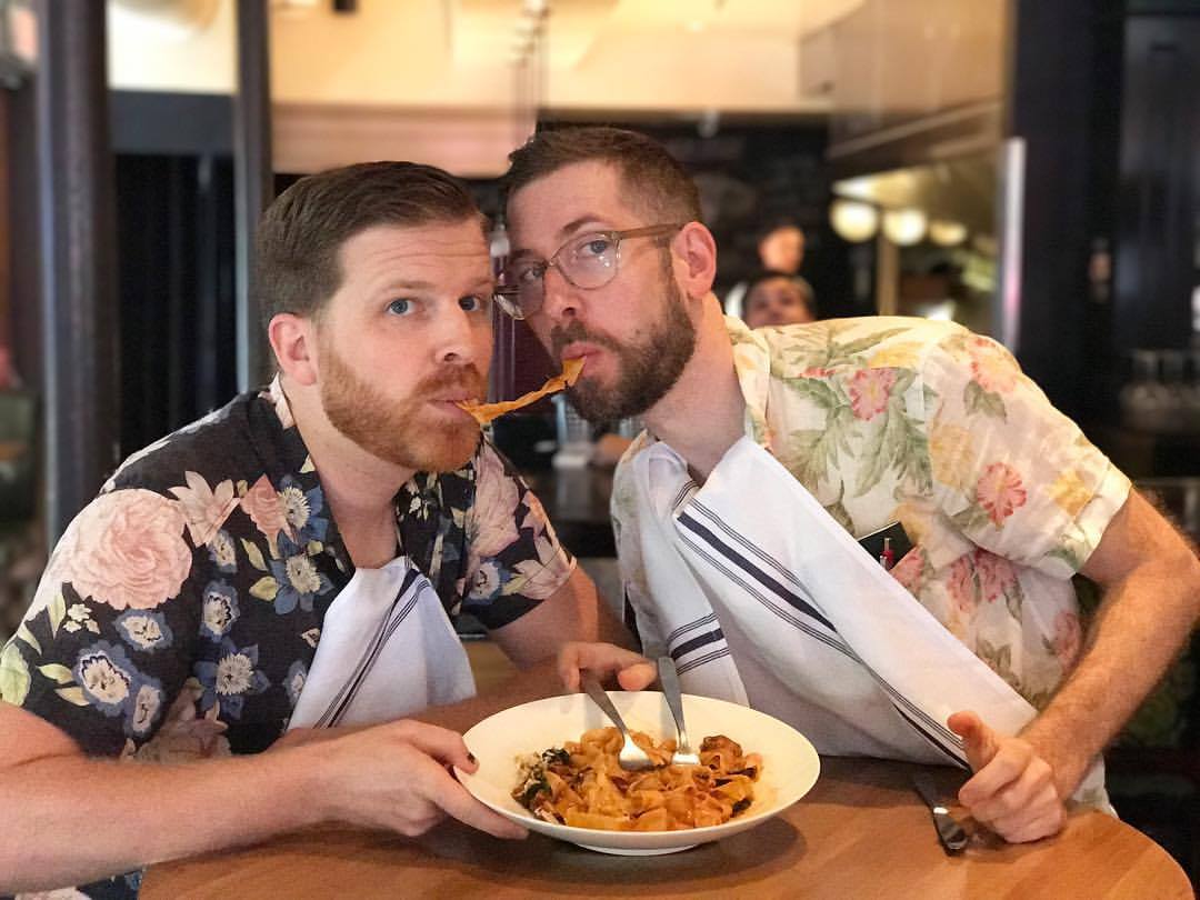 First round of celebrity staff tonight: @mattfiddy &amp; <a href="/robert_andow/">Robert andow</a>. Come sit in their section! ♥️ #SoLongCW #ThrowbackThursday