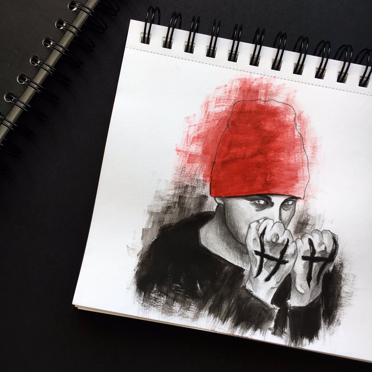 princessoffoodd's tweet photo. #cliqueart #twentyonepilots #tylerjoseph 

@twentyonepilots @tylerrjoseph @skeletonclique https://t.co/b1M6Q2o82D
