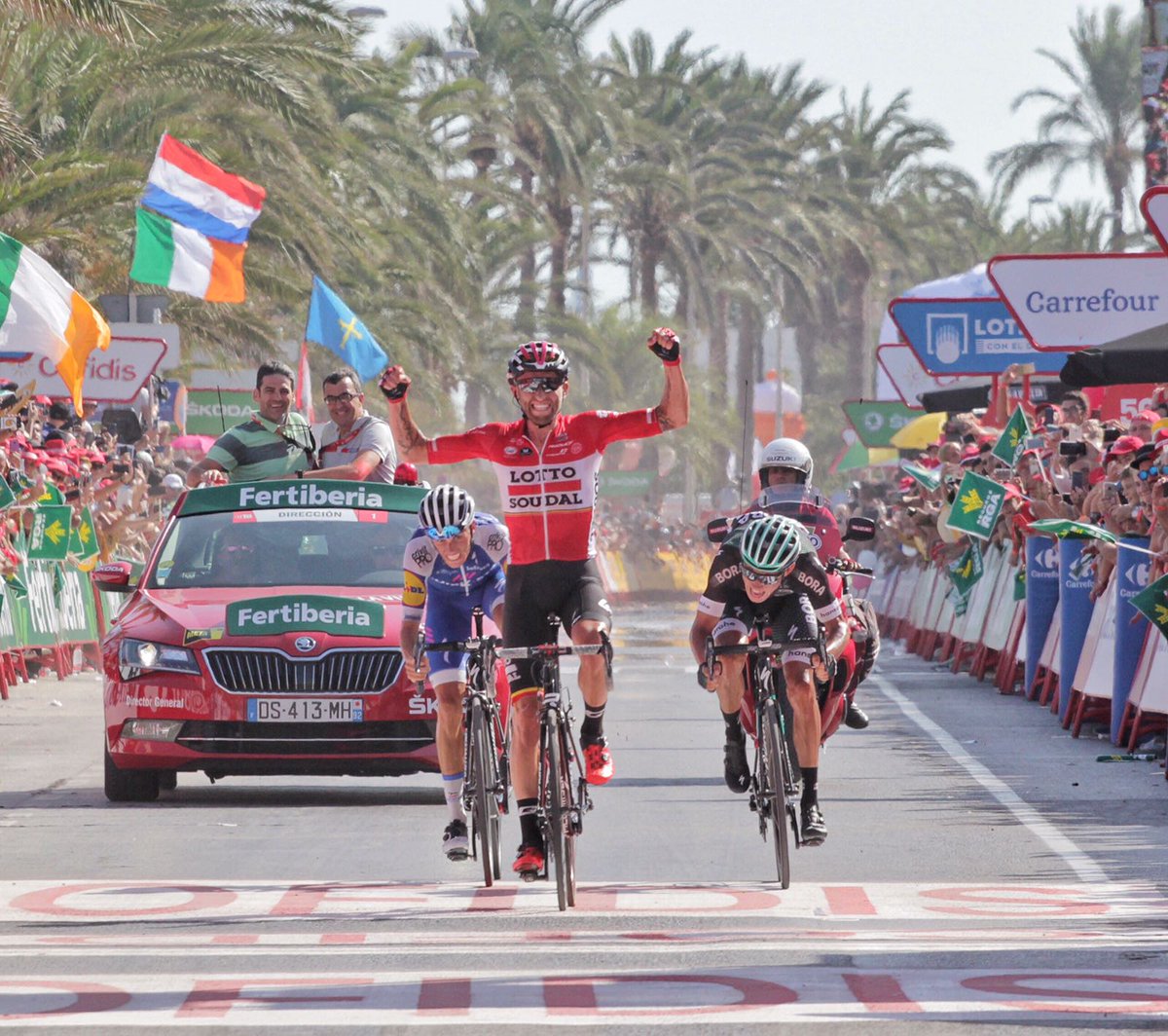 TMarczynski's tweet photo. One of the most beautiful days in my life! Tnks to everyone who never stop believe in me! @Lotto_Soudal @lavuelta https://t.co/LIEWtO028e