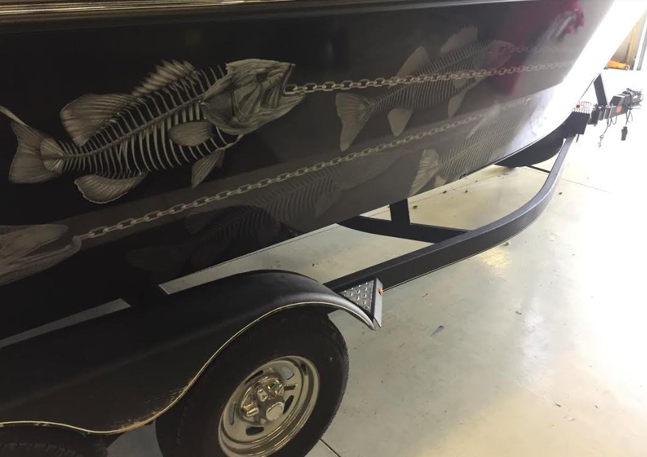 JD_Graphics's tweet photo. The fish won't stand a chance with this boat in the water... #JDGraphics https://t.co/ujDnZwMTS7