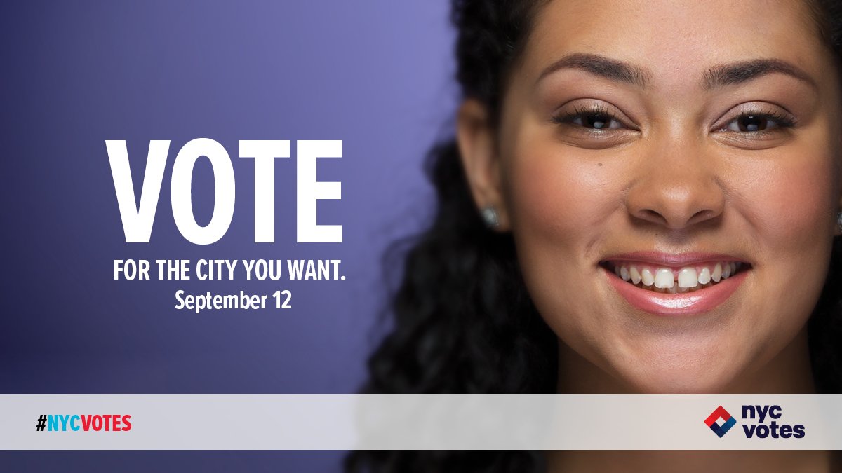 DCF_Advertising's tweet photo. Check out our @NYCVotes ads around NYC! Read the Voter Guide at https://t.co/8kJ1WGE1nR, then go vote on September 12! #nycvotes #client https://t.co/JVmf128xaD