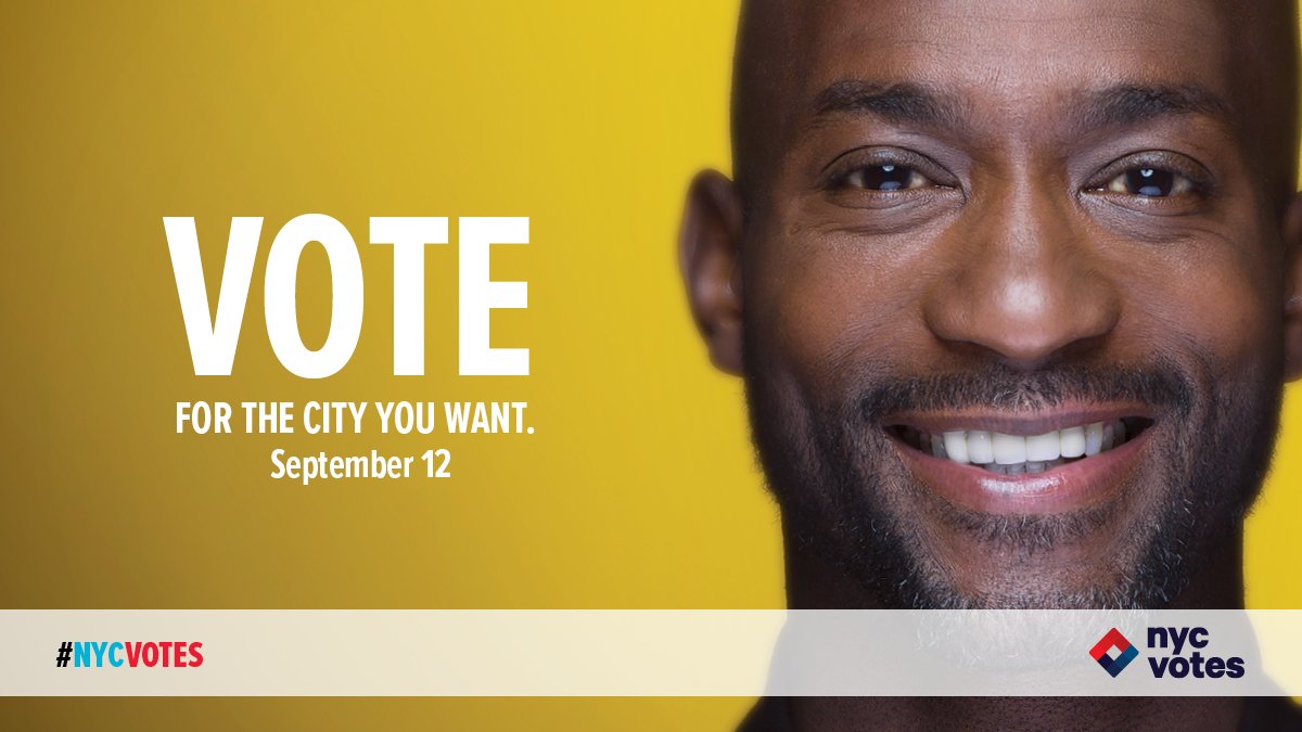 DCF_Advertising's tweet photo. Check out our @NYCVotes ads around NYC! Read the Voter Guide at https://t.co/8kJ1WGE1nR, then go vote on September 12! #nycvotes #client https://t.co/JVmf128xaD
