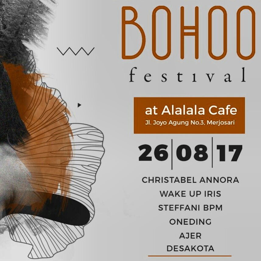 besok kita akan perform di #bohoofestmlg jam 20.30..be there folks!