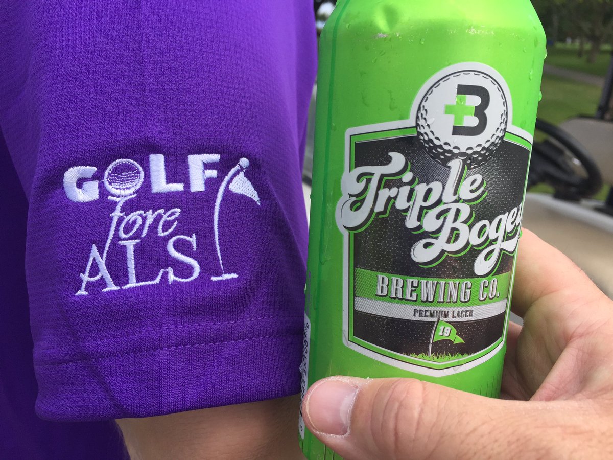 TeamGameDay's tweet photo. A huge thanks to @Triplebogey for coming out and making #GolfForeALS⛳️ such a great event. #Cheers #BetterHitAnother https://t.co/CuxXq9Hgww