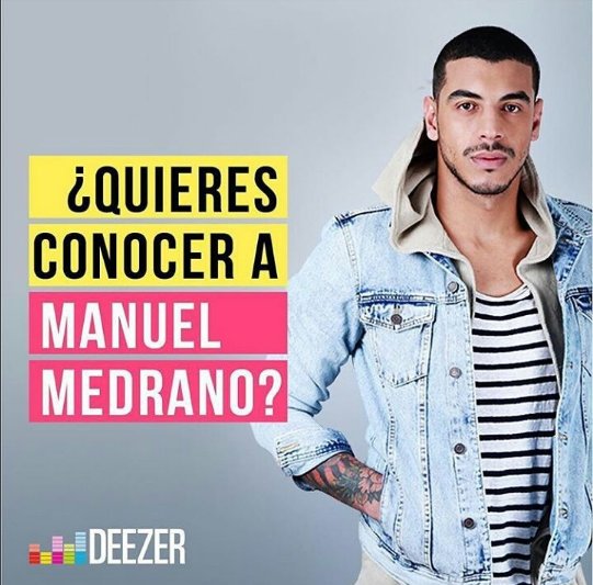 glam_artmakeup's tweet photo. Sí también aman a Manuel Medrano como nosotras y quieren conocerlo corran ya al perfil de @deezerlatam. ¡Allá nos vemos! https://t.co/4mYqWd1eFW
