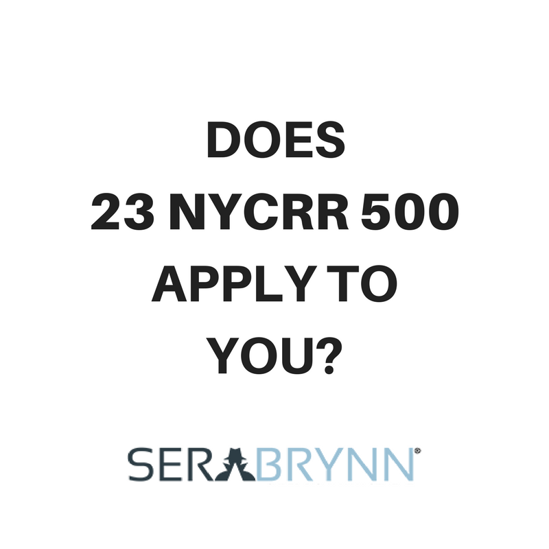 SeraBrynn's tweet photo. Does 23 NYCRR 500 apply to you? 

Read how to know &amp; how we can help here: https://t.co/LP4w5GiRtX
#security #cyber #23NYCRR500 #guidelin https://t.co/Y1gDJylsJh
