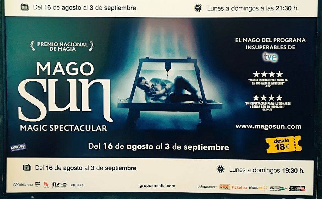 PlanInfantil's tweet photo. Acabamos de ver #magicspectacular del @MagoSun1 y todavía estamos con la boca abierta, os lo recomiendo mucho muchísimo!!! https://t.co/cBAjVSSCFA
