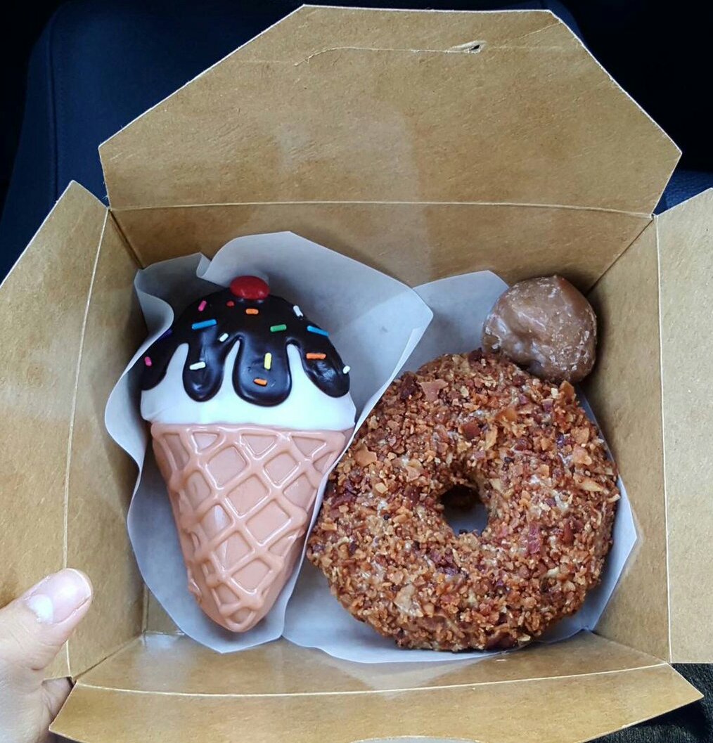 PhdPooh's tweet photo. Kick boxing makes me hungry.  Sugar rush lunch.  #NotADoctorYet 😉 https://t.co/Ks8avHkM7p