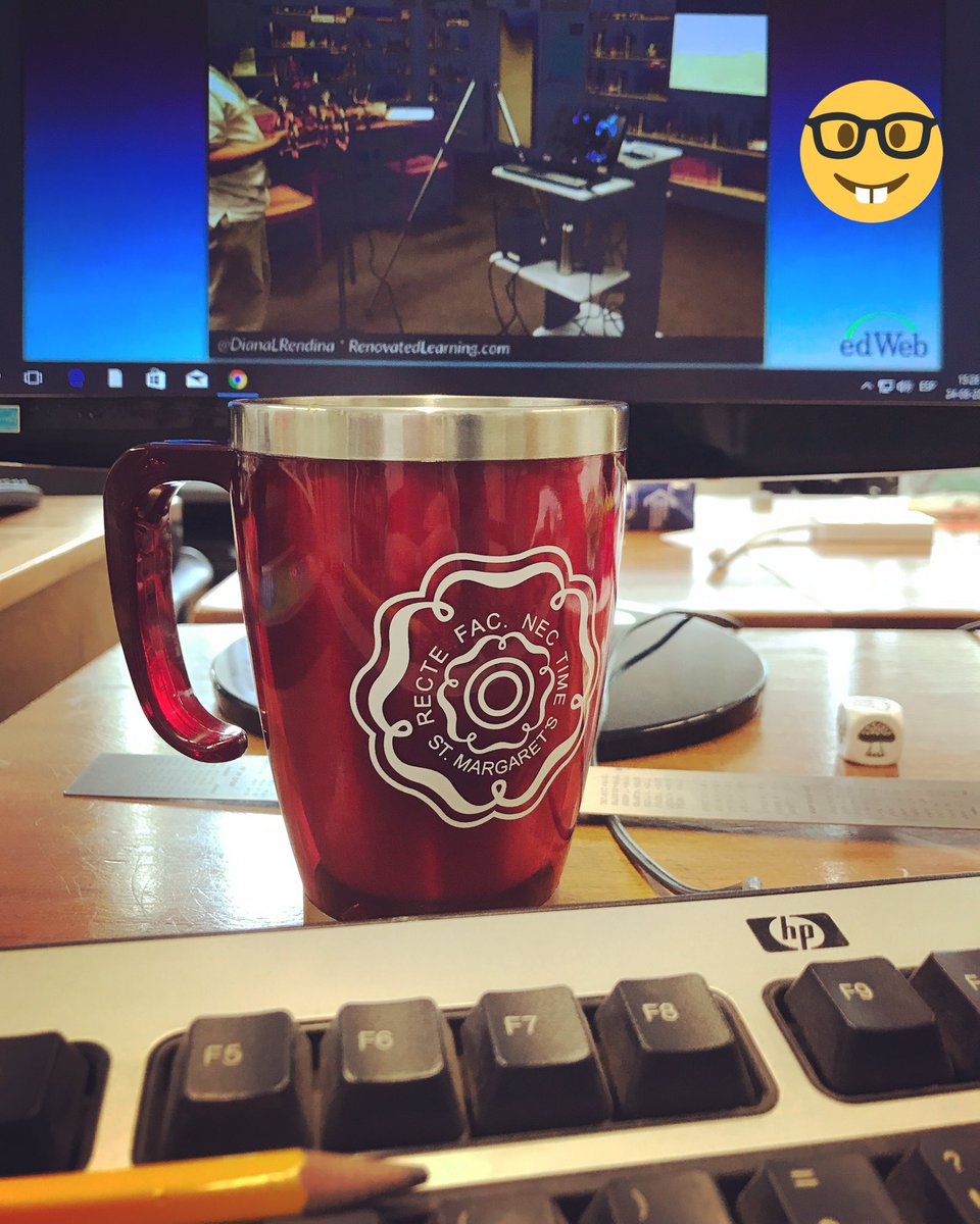 TitiAlvayay's tweet photo. Watching @DianaLRendina 's webinar on #makerspaces with some good coffee in my favorite cup! https://t.co/urgHLro9s0