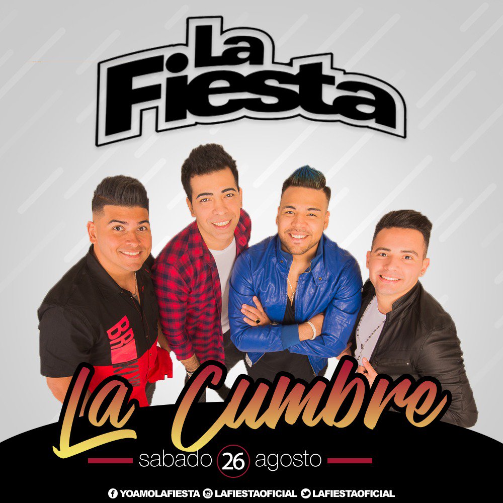 lafiestaoficial's tweet photo. #Sàbado #Fiesssta #LaCumbre #ValleDePunilla #PciaDeCordoba #NuevaGeneraciòn 
#LaFiestaContinùa https://t.co/BjNws54R58