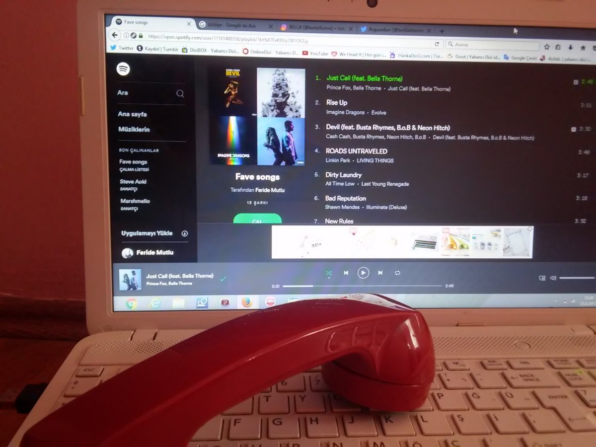 bellllathornee's tweet photo. @bellathorne "Just Call" is always number 1 on my playlist โ I love this song so much #JustCallSpotify ๐ You won't call me but still thank u https://t.co/kh2Pm1q7nb