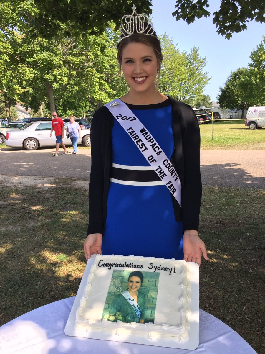 Beautiful cake this morning at the Fairest crowning made by Krumbs! #WCF17