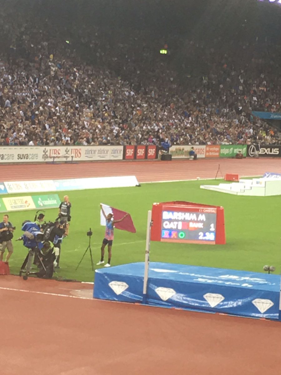 The golden Barshim get the Diamonds!! Congratulation for the first place of IAAF Diamond League finals #diamondleague #DLZurich