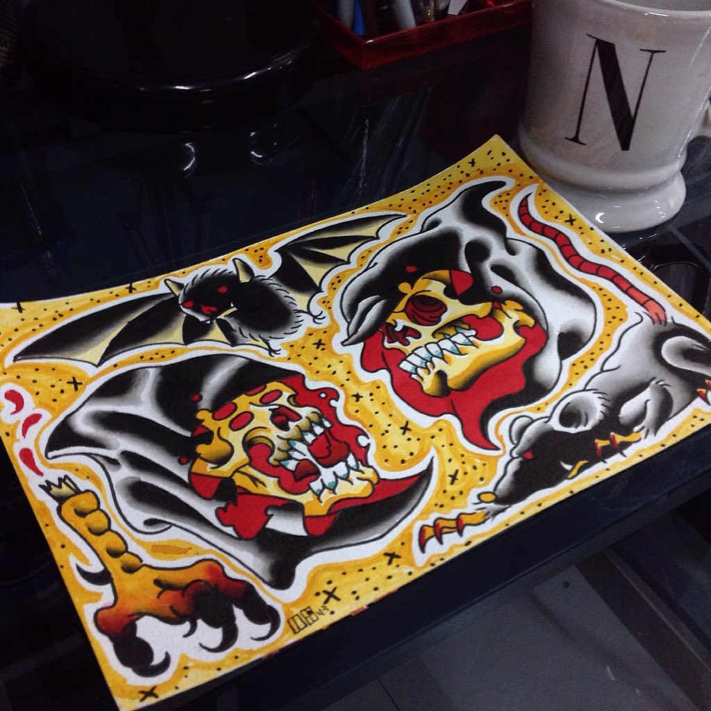 menotonik's tweet photo. #TattooFlash #SkullTattoo #SuperflyTattooMx #CustomTattoo #Tatuaje #TattooIdea #Calavera #Murcielago #Bat #BatTattoo https://t.co/k7Z67g2f6x