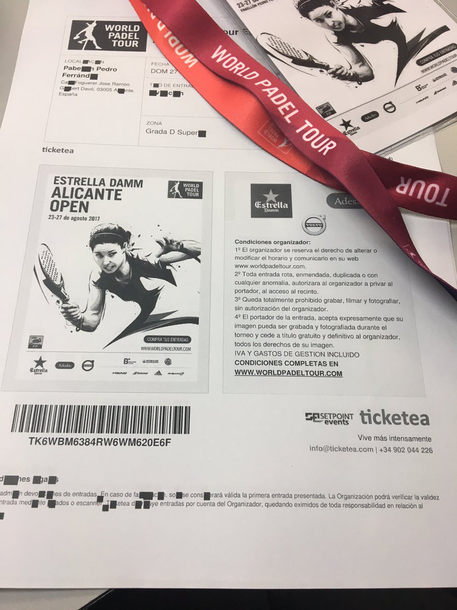 PADELCOPE's tweet photo. 🎾Sorteo🎾
Tenemos estas dos entradas para las finales del @WorldPadelTour en Alicante. RT y pueden ser tuyas. El sábado diremos el ganador@. https://t.co/oMGxQJZYi3