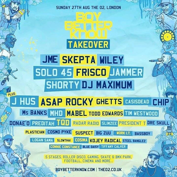 Daryll_CMAR's tweet photo. Wow the line up is a maud up can't wait @Skepta @OfficialChip @BigFris  @Jhus  @WileyUpdates @JmeBBK @TimWestwood https://t.co/LohuxHByx6