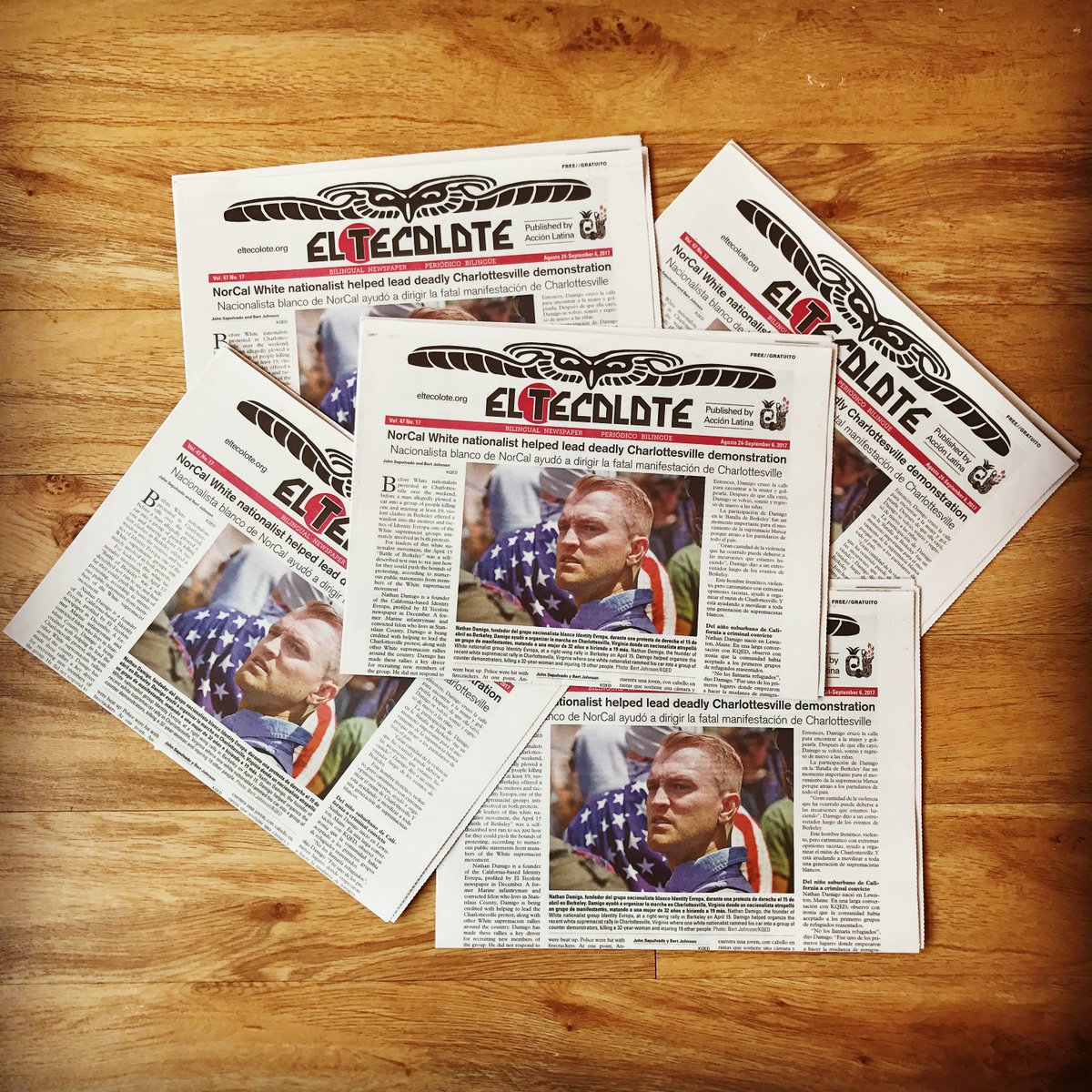 Extra! Extra! Read all about it! Latest issue out now! Stop by <a href="/AccionLatinaSF/">Accion Latina</a> to pick up the latest issue. #OutNow #ElTeco