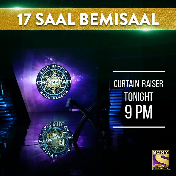 SrBachchan's tweet photo. T 2526 - August 25th ,, 9PM ,, watch .. this curtain raiser for KBC .. 17 YEARS of an incredible association .. https://t.co/xb1KyJPgR7