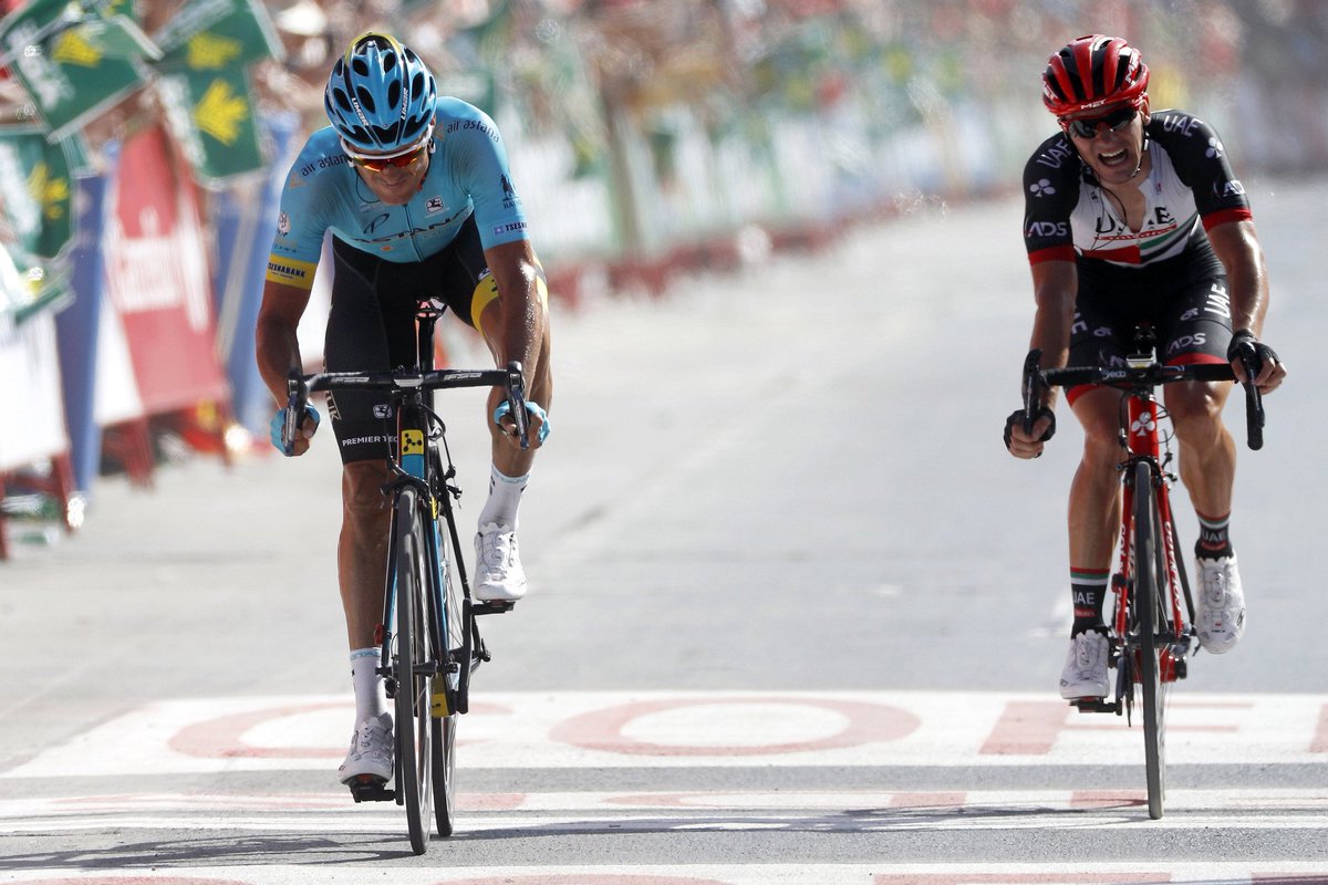 Argon18bike's tweet photo. Here are some shots from today’s ST6 at #LV2017! @LLEONSANCHEZ finished 4th & @AstanaTeam now ranks as the best team. #GalliumPro2018 #Fast https://t.co/pg2CDJoLoV